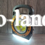 LED лампа HB-6678 фонарь аккумуляторный диодный фонарик на солнечной батареи, прожектор